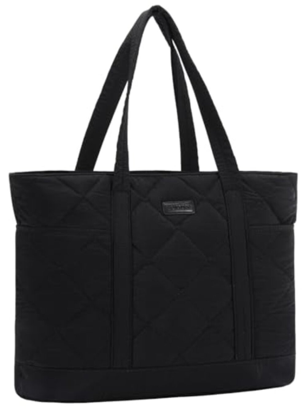 Quilted Puffer Tote Bag for Women, Multi-Pocket Handbag with Laptop Compartment